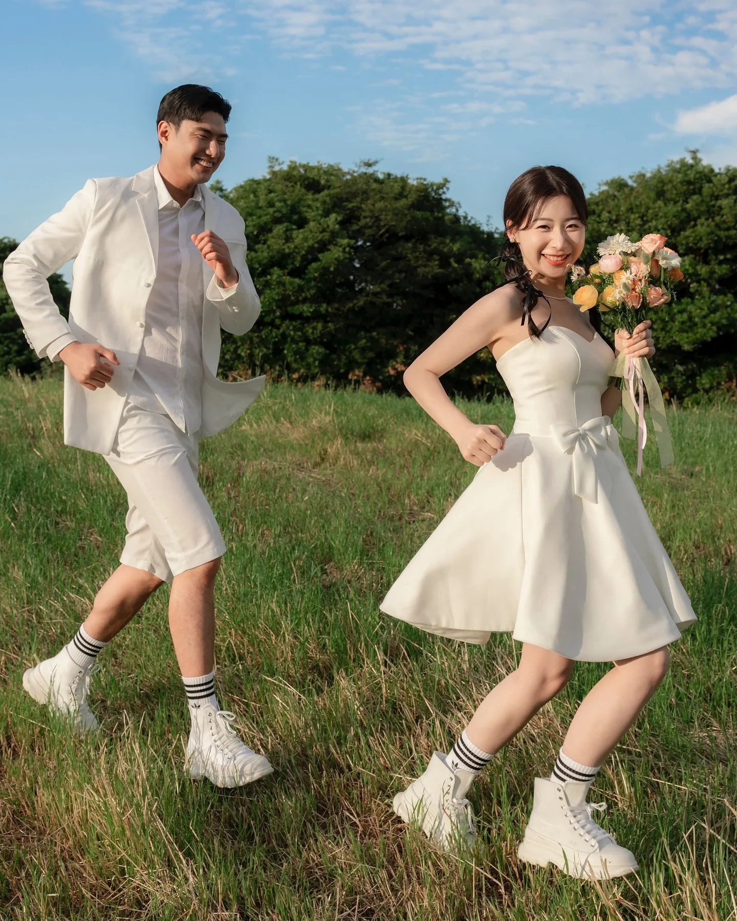 MODX Mini Sexy Short Wedding Party Dresses Korea Photoshoot Sweetheart Bowknot Bridal Gowns Corset Back Cute Lovely Prom Dress