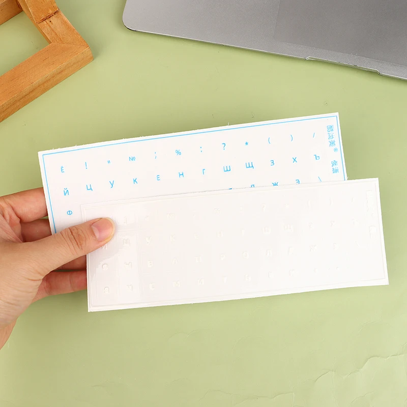 [Russian Language] Tear-Off Film Keyboard Sticker Desktop Laptop Key Sticker Single Film Universal Side Engraving Sticker