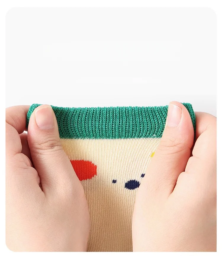 XJK Baby Socks Children Autumn Socks Boys Funny Puppy Pattern Socks 5 Pairs Cotton Socks Kids Sock