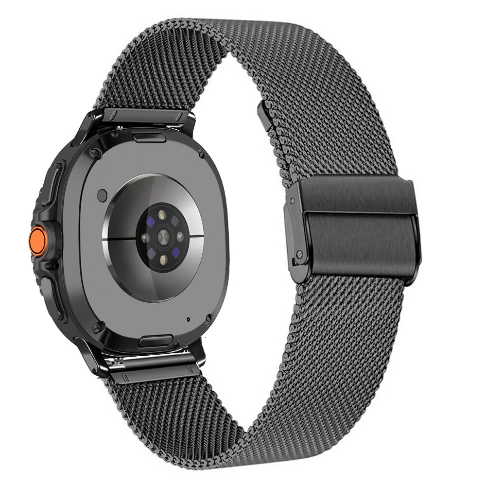 Mesh Stainless Steel Strap for Samsung Galaxy 8/8Classic 40mm 44mm 46mm Metal Men Bracelet for Galaxy Watch Ultra 47mm Wristband