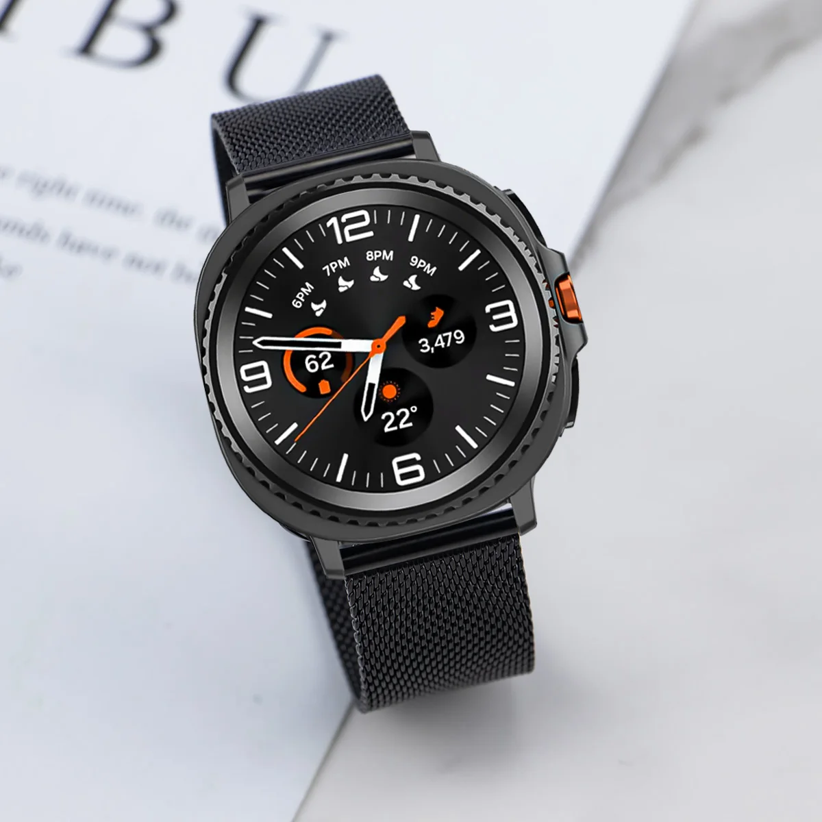 Mesh Stainless Steel Strap for Samsung Galaxy 8/8Classic 40mm 44mm 46mm Metal Men Bracelet for Galaxy Watch Ultra 47mm Wristband
