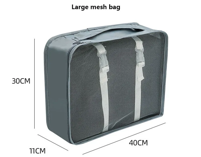 11Pcs Travel Packing Cubes Set Waterproof Luggage Organizer Drawstring Storage Bags for Clothes Shoes Underwear Cosmetic