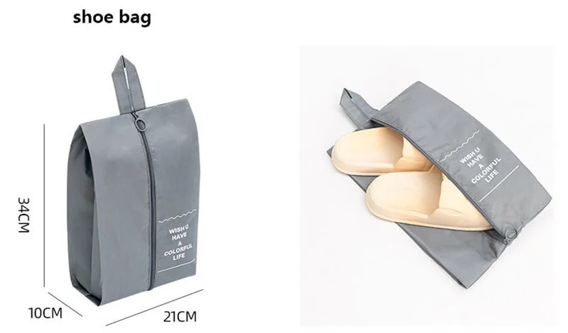 11Pcs Travel Packing Cubes Set Waterproof Luggage Organizer Drawstring Storage Bags for Clothes Shoes Underwear Cosmetic