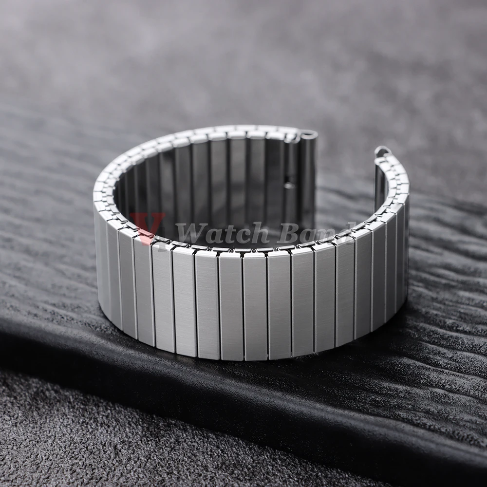 NEW Quick Release Stainless Steel Elastic Stretch Strap 14/16/18/20/22mm Watch Band Accessories Bracelet Metal Expansion Straps