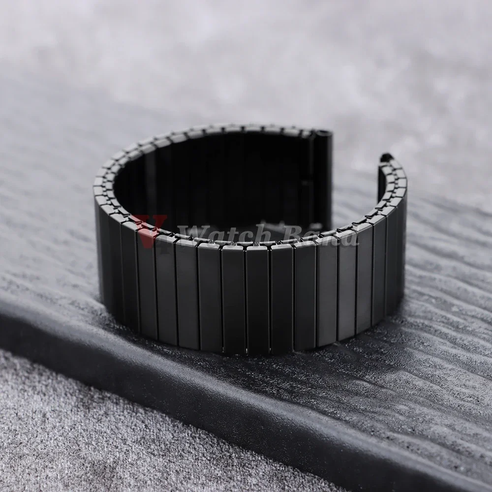 NEW Quick Release Stainless Steel Elastic Stretch Strap 14/16/18/20/22mm Watch Band Accessories Bracelet Metal Expansion Straps