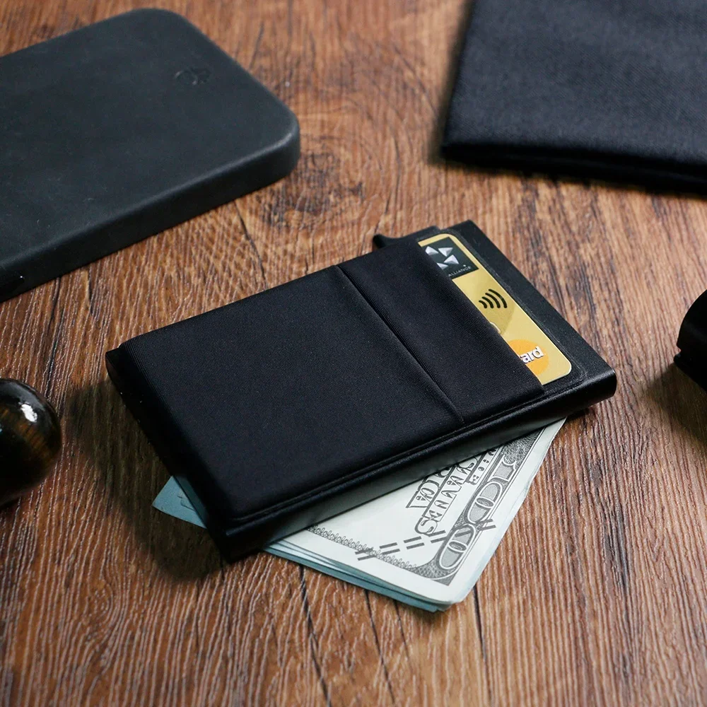 Slim Business Card Holder Rfid Minimalist Smart Wallet Pop Up Metal Box Credit Bank Visit Cardholder Case Porte Carte De Visite