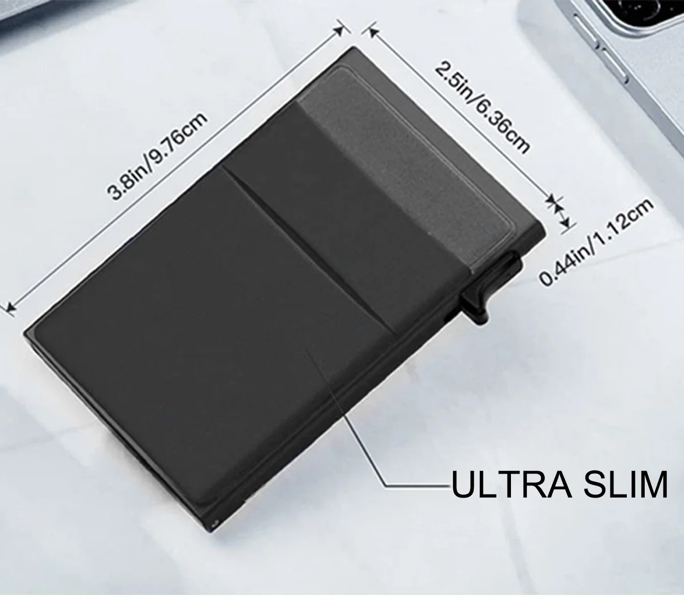Slim Business Card Holder Rfid Minimalist Smart Wallet Pop Up Metal Box Credit Bank Visit Cardholder Case Porte Carte De Visite