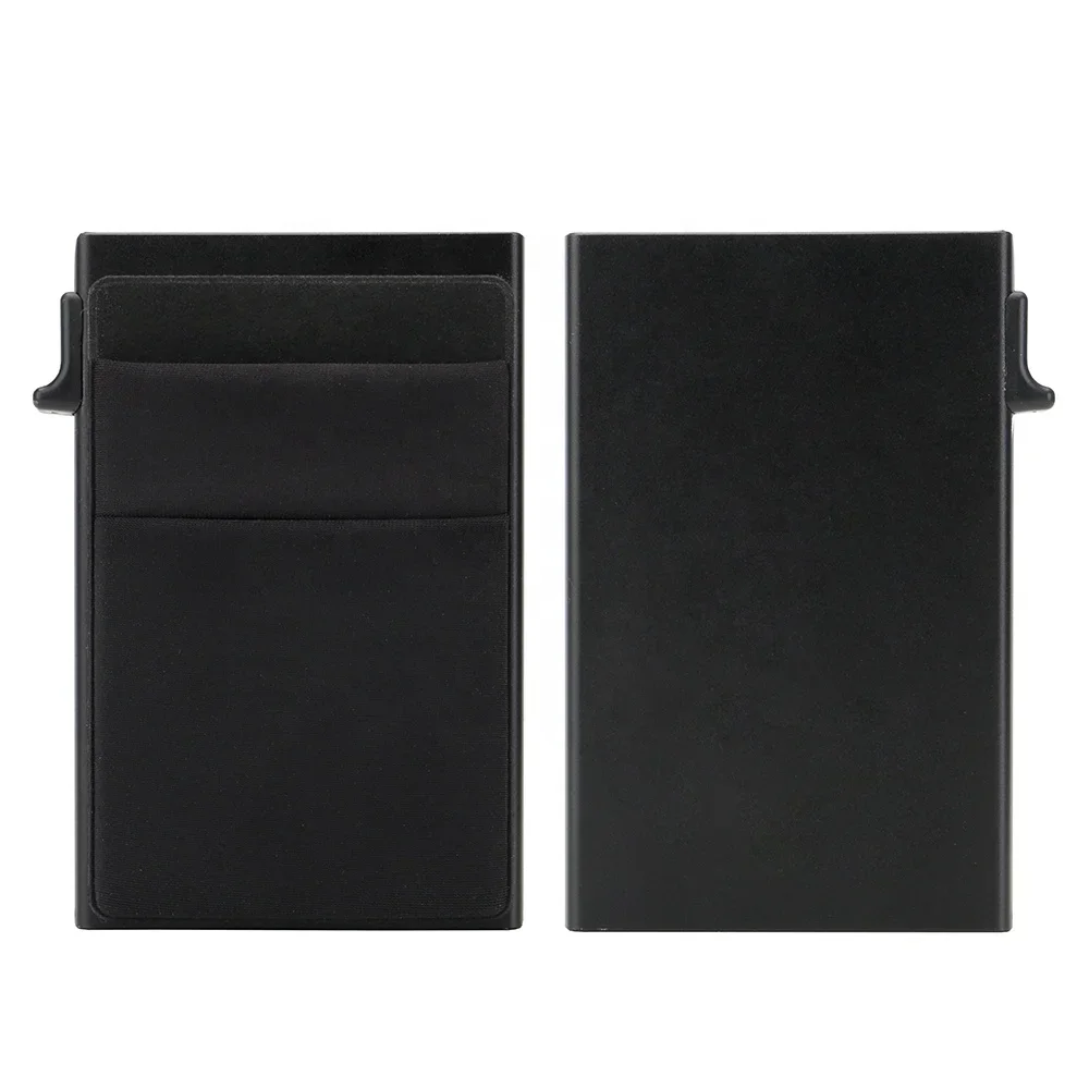 Slim Business Card Holder Rfid Minimalist Smart Wallet Pop Up Metal Box Credit Bank Visit Cardholder Case Porte Carte De Visite