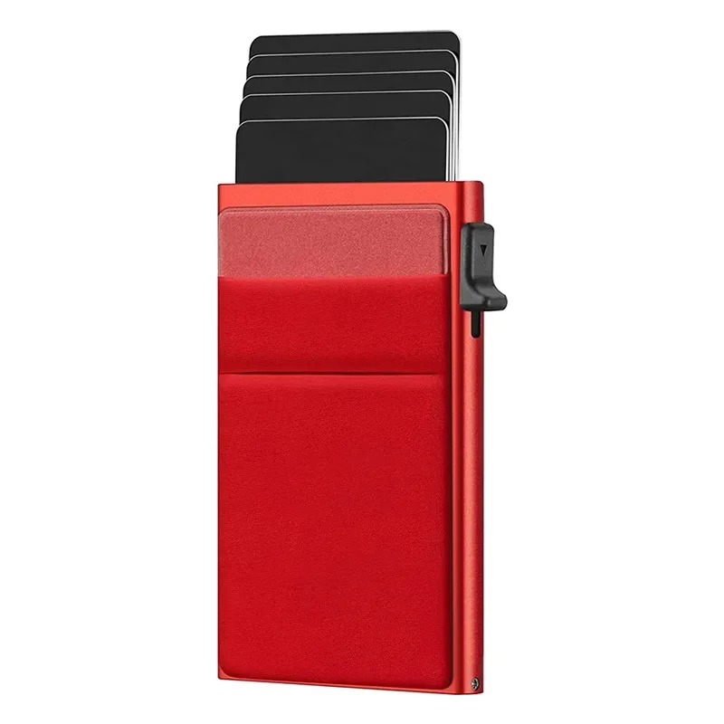 Slim Business Card Holder Rfid Minimalist Smart Wallet Pop Up Metal Box Credit Bank Visit Cardholder Case Porte Carte De Visite