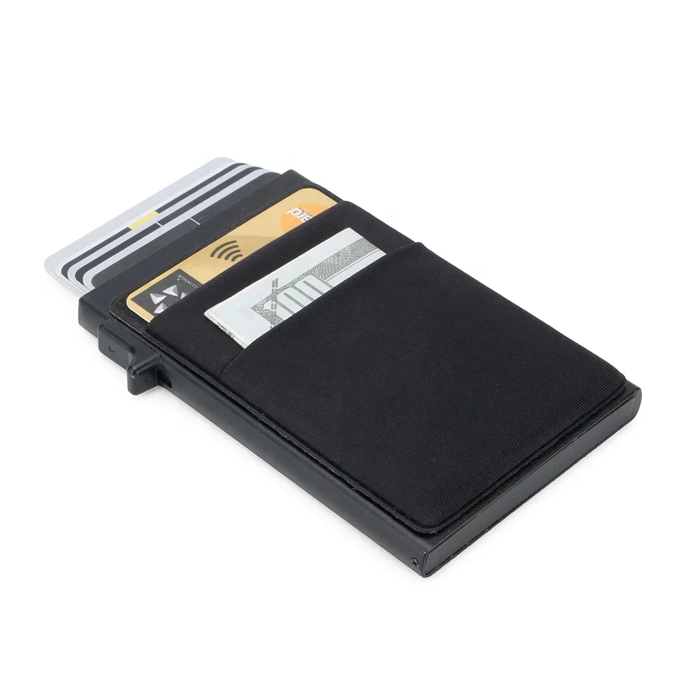 Slim Business Card Holder Rfid Minimalist Smart Wallet Pop Up Metal Box Credit Bank Visit Cardholder Case Porte Carte De Visite