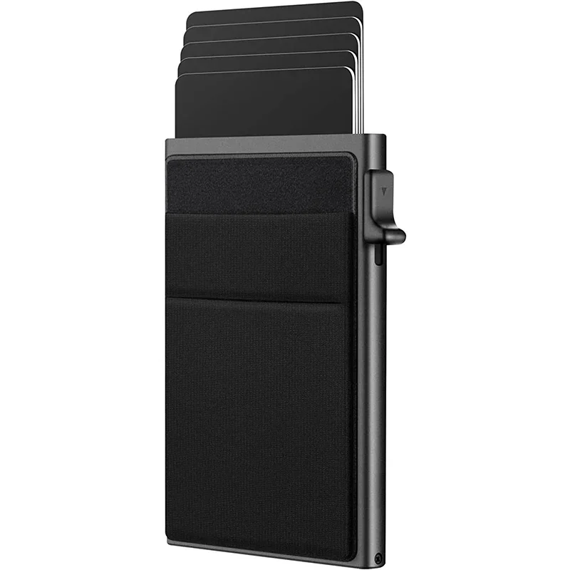Slim Business Card Holder Rfid Minimalist Smart Wallet Pop Up Metal Box Credit Bank Visit Cardholder Case Porte Carte De Visite