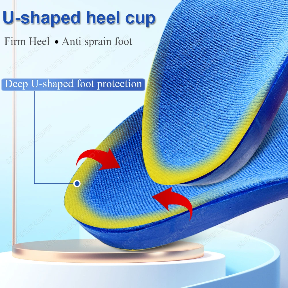 Adult Children's Orthotic Insoles Arch Support for Flat Foot High Arch Plantar Fasciitis Shock-Absorbing Sport Running Shoes Pad