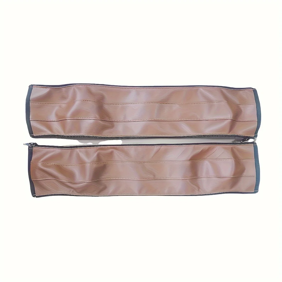 Stroller Handle Cover, PU Protective Cover, Foldable and Washable Zipper Style universal baby Stroller Handle Glove, One Set