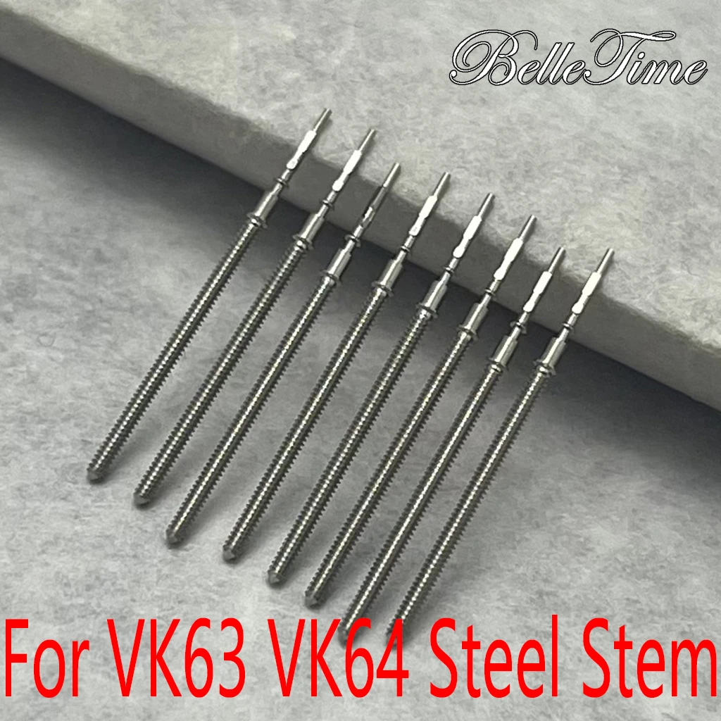 Watch Steel Stem Kit Watch of Winding Stem Fit VK63 VK64 VK61 VK67 VK68  Automatic Mechanical Movement Watch Accessories Parts