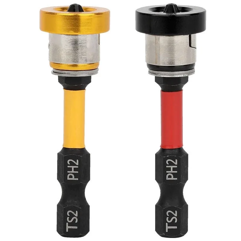 Magnetic Plasterboard Positioning Batch Head Screwdriver Bit Drilling Tools PH2 Hex Shank Drywall Locating Screw Bits Set 50mm
