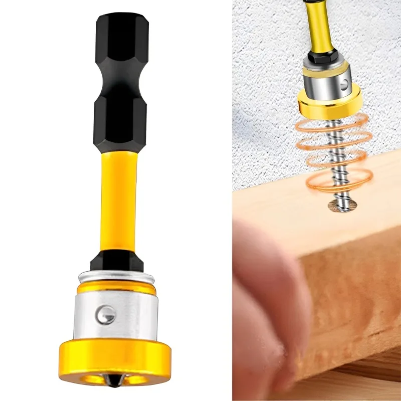Magnetic Plasterboard Positioning Batch Head Screwdriver Bit Drilling Tools PH2 Hex Shank Drywall Locating Screw Bits Set 50mm