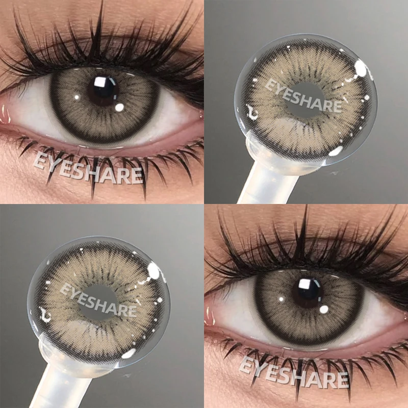 EYESHARE Popular Color Contact Lens for Eyes Black Lens Eye Fashion Brown Beauty Colored Pupils Gray Contact Blue Eyes Makeup