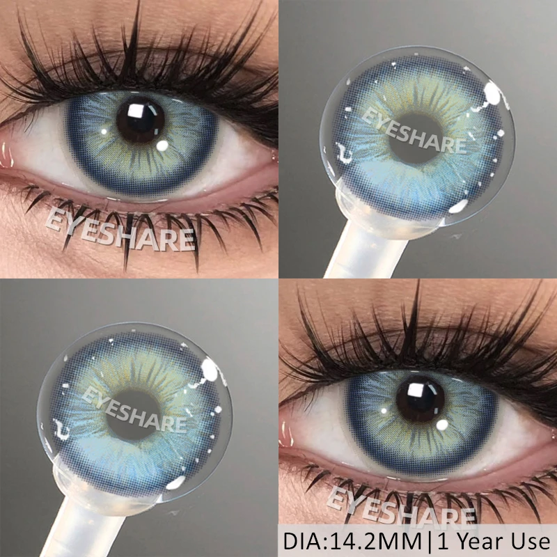 EYESHARE Popular Color Contact Lens for Eyes Black Lens Eye Fashion Brown Beauty Colored Pupils Gray Contact Blue Eyes Makeup