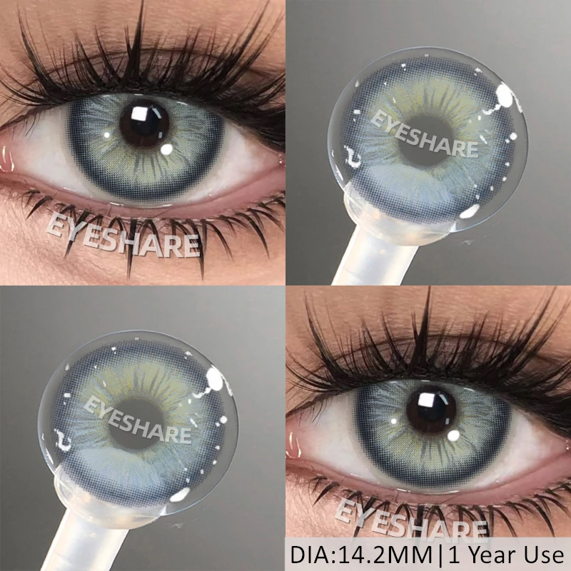 EYESHARE Popular Color Contact Lens for Eyes Black Lens Eye Fashion Brown Beauty Colored Pupils Gray Contact Blue Eyes Makeup