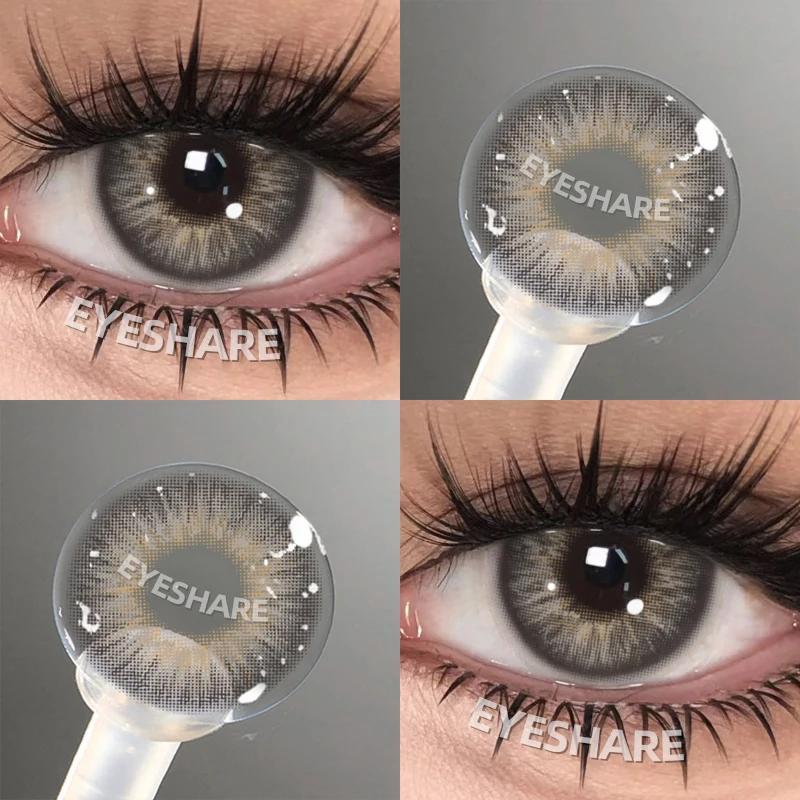 EYESHARE Popular Color Contact Lens for Eyes Black Lens Eye Fashion Brown Beauty Colored Pupils Gray Contact Blue Eyes Makeup