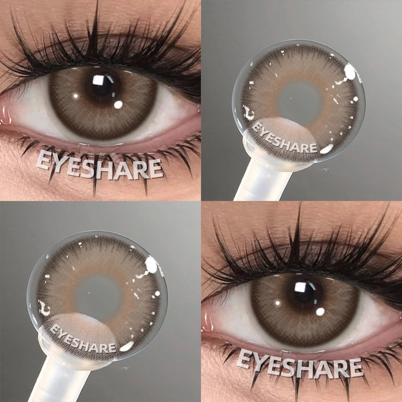 EYESHARE Popular Color Contact Lens for Eyes Black Lens Eye Fashion Brown Beauty Colored Pupils Gray Contact Blue Eyes Makeup