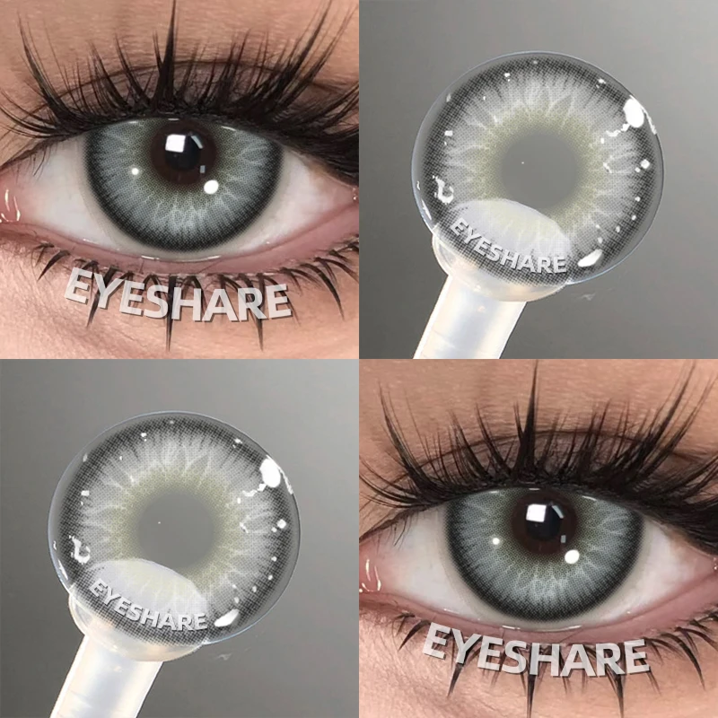 EYESHARE Popular Color Contact Lens for Eyes Black Lens Eye Fashion Brown Beauty Colored Pupils Gray Contact Blue Eyes Makeup