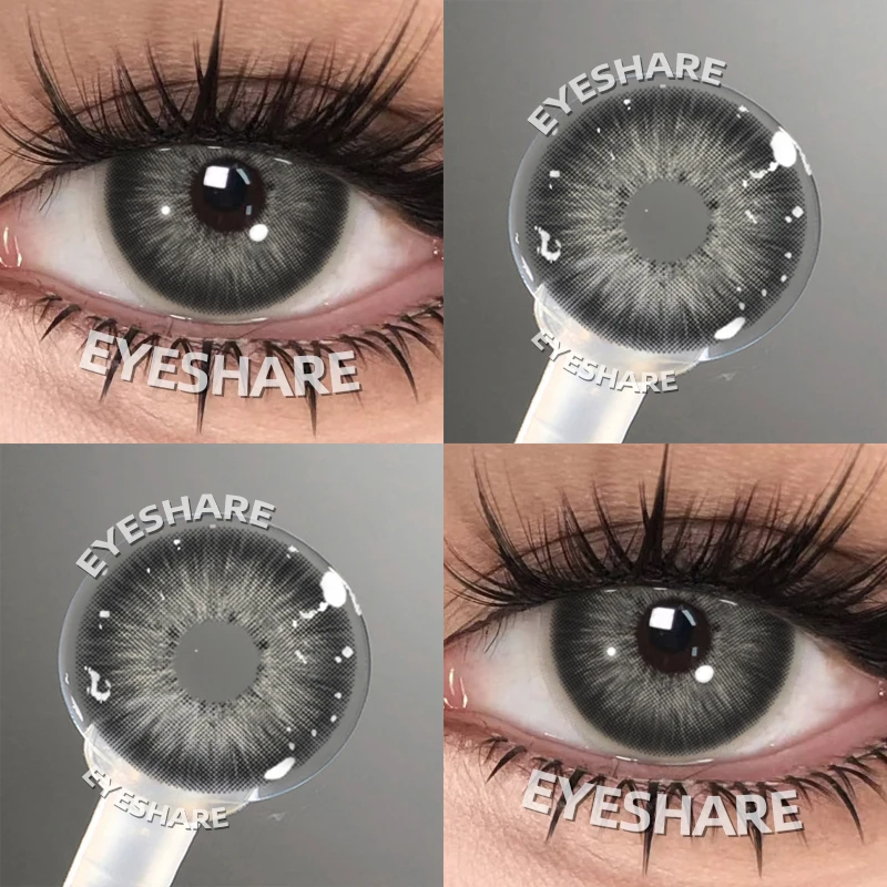 EYESHARE Popular Color Contact Lens for Eyes Black Lens Eye Fashion Brown Beauty Colored Pupils Gray Contact Blue Eyes Makeup