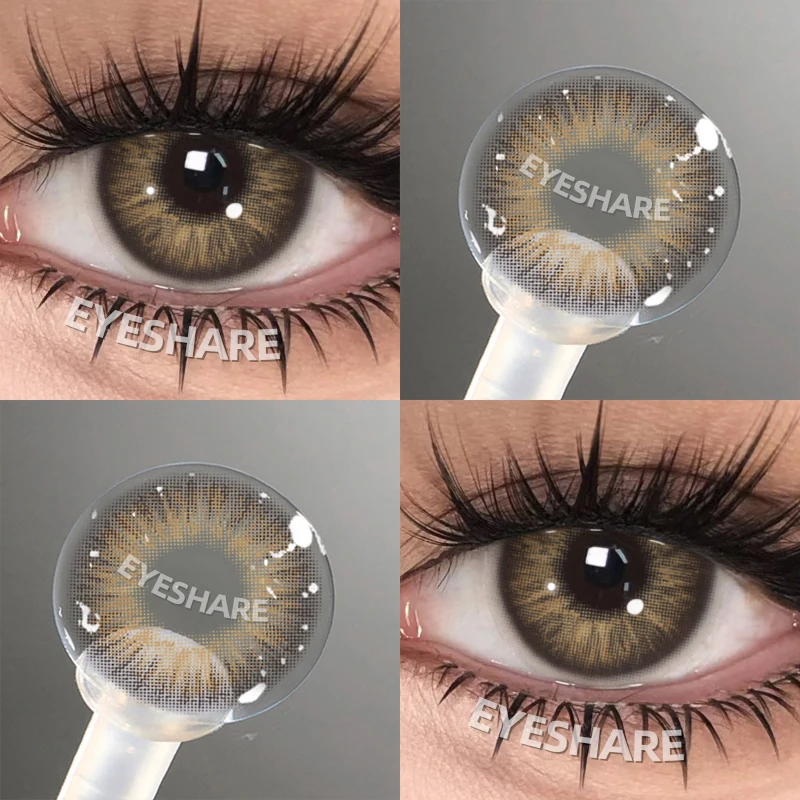 EYESHARE Popular Color Contact Lens for Eyes Black Lens Eye Fashion Brown Beauty Colored Pupils Gray Contact Blue Eyes Makeup