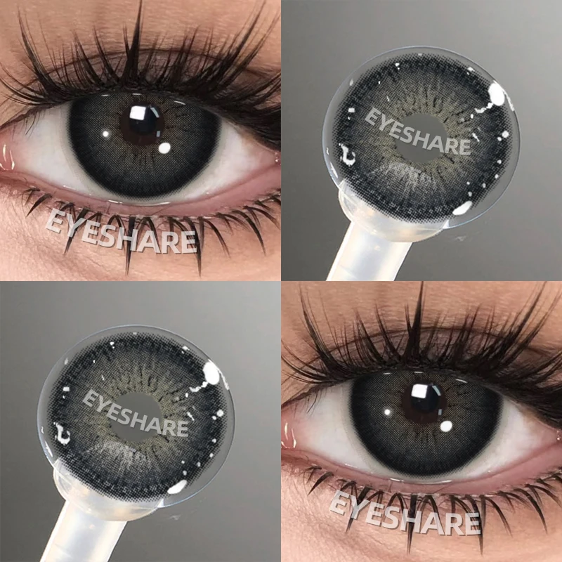 EYESHARE Popular Color Contact Lens for Eyes Black Lens Eye Fashion Brown Beauty Colored Pupils Gray Contact Blue Eyes Makeup