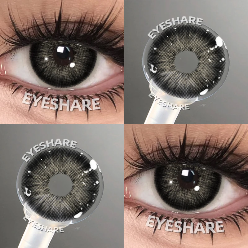 EYESHARE Popular Color Contact Lens for Eyes Black Lens Eye Fashion Brown Beauty Colored Pupils Gray Contact Blue Eyes Makeup