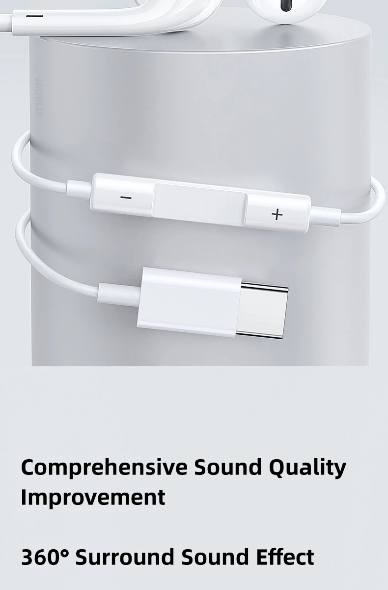 Type C 3.5mm Wired Earphones For in-ear Redmi mi Xiaomi 17 15 14 13 12 11 Pro Headphones iphone16 15 Samsung Huawei Phone Tablet