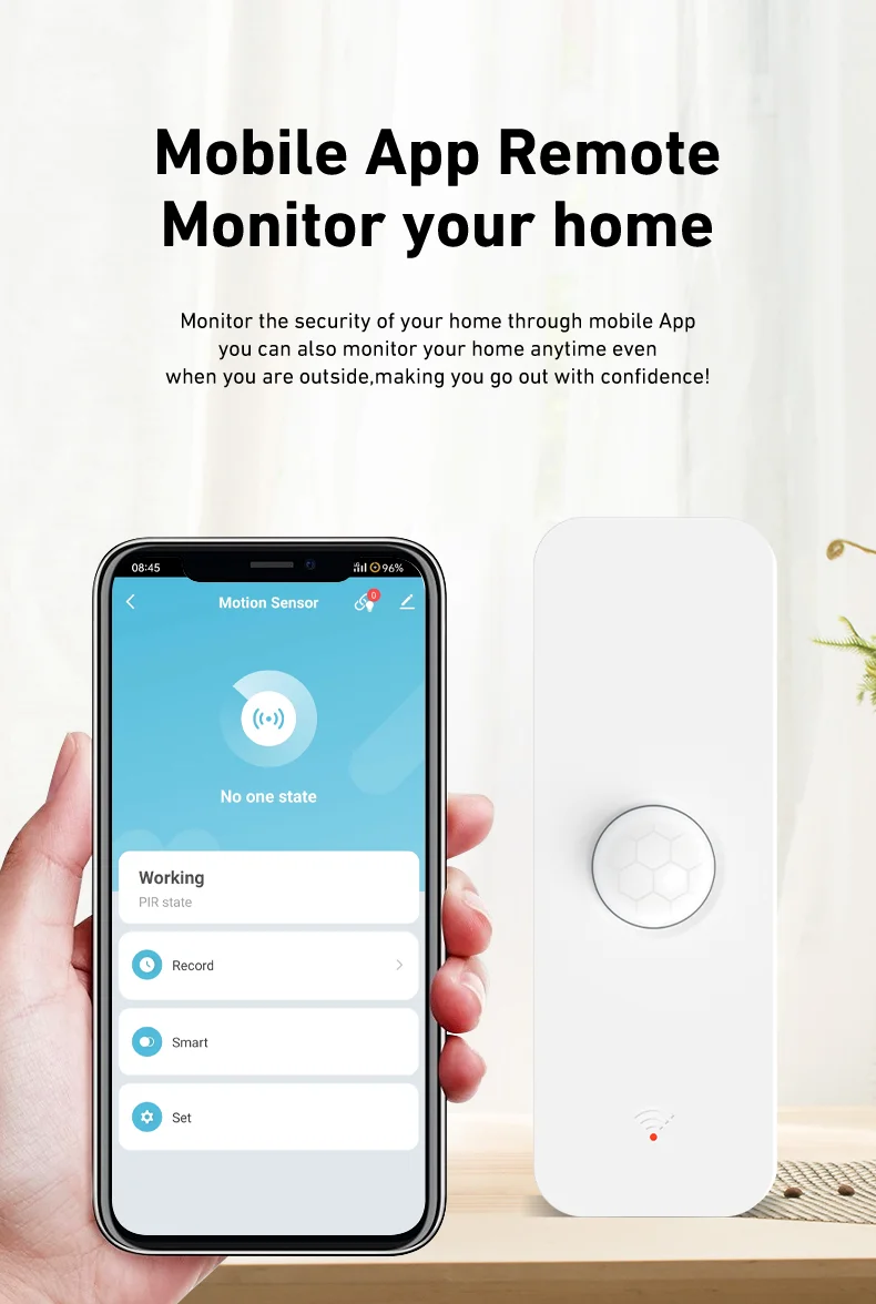 Tuya WiFi Zigbee PIR Motion Sensor Zigbee Sensor APP Remote Control Works With Yandex Google Home SmartLife Alexa