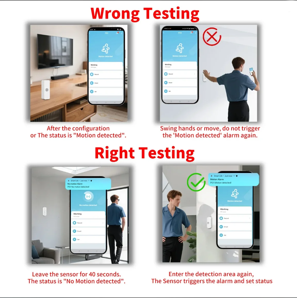 Tuya WiFi Zigbee PIR Motion Sensor Zigbee Sensor APP Remote Control Works With Yandex Google Home SmartLife Alexa