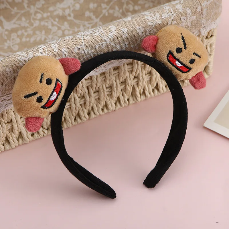 BT21 koya RJ Shooky Man Tata Chimmy Cooky Creative Cartoon Cute Doll Headband Secondary Animation Peripheral Decoration Headband