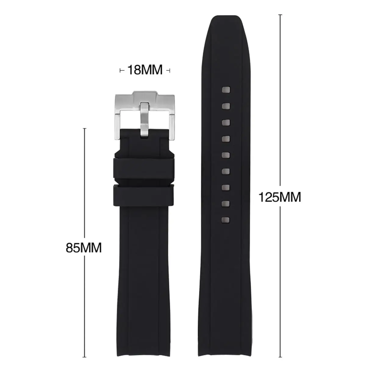 Band for Omega X Swatch Moonswatch Speedmaster 20mm 22mm Universal Curved end No Gap Bracelet for Rolex SEIKO Band For Men Women