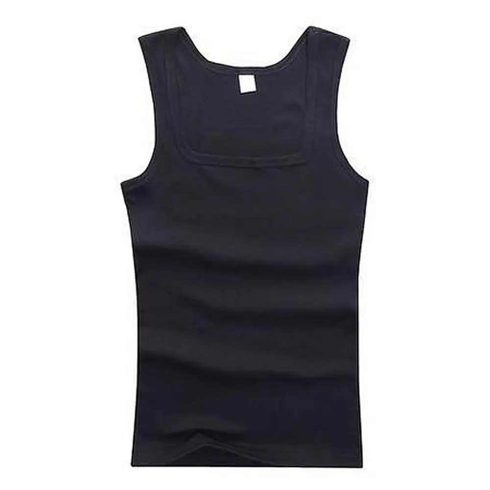 Hot Men's Tank Tops Fitness Vest Basic Elastic Sleeveless T-shirt Cotton Bodybuilding Man Clothing 3pcs/set Gym Clothing Man