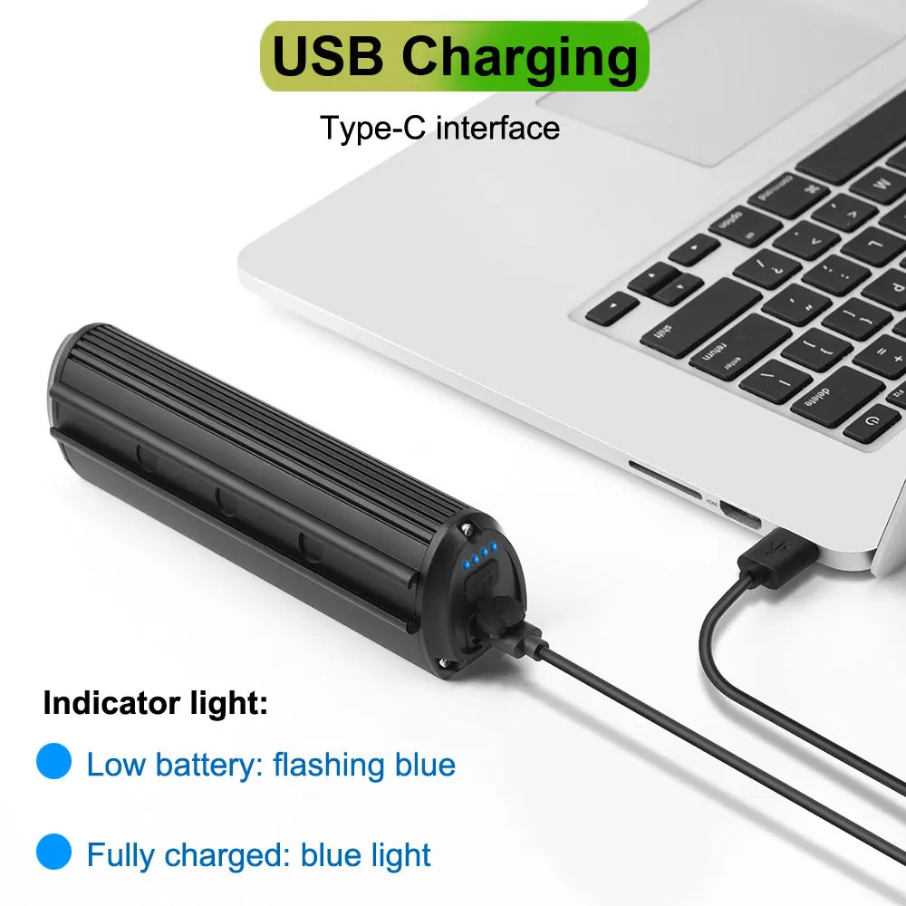 NEWBOLER Bicycle Light Front 10000mAh Bike Light 6000Lumen Waterproof Flashlight USB Charging MTB Road Cycling Lamp Accessories