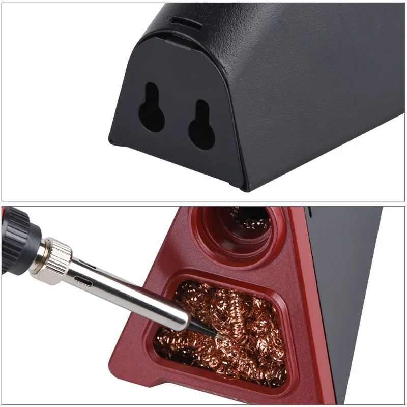 JCD 820 Aluminum Alloy Electric Soldering Iron Stand Holder with Welding Cleaning copper ball solder wire RMA flux