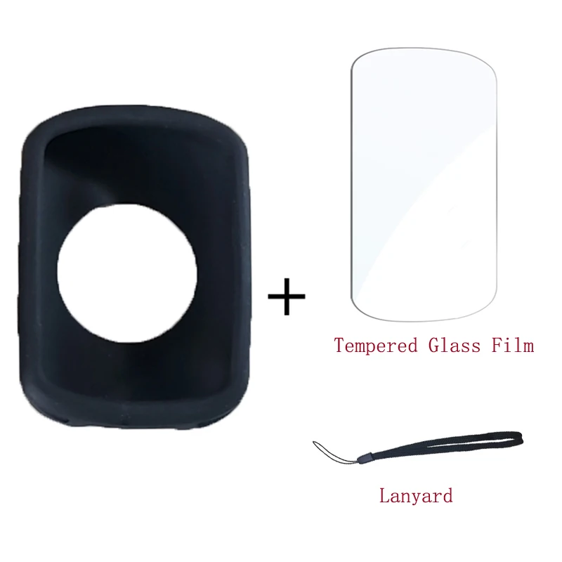 Garmin Edge 540 840 Case with Tempered Glass Film New Silicone Case & Screen Protector for Garmin Edge 540 Edge 840 GPS Computer