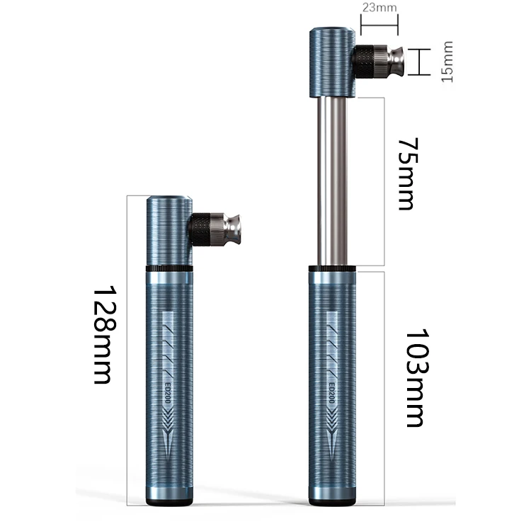 ENLEE BIKING Mini Bicycle Pump Aluminum Alloy Cycling Hand Air Pump Ball Tire Lnflator Presta Valve MTB Road Bike Pump