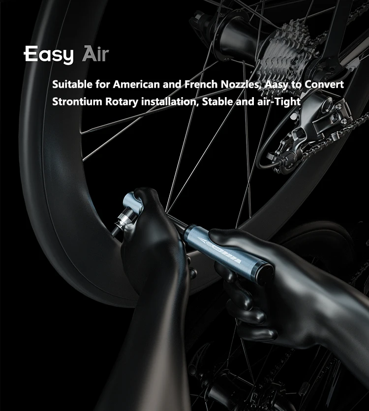 ENLEE BIKING Mini Bicycle Pump Aluminum Alloy Cycling Hand Air Pump Ball Tire Lnflator Presta Valve MTB Road Bike Pump