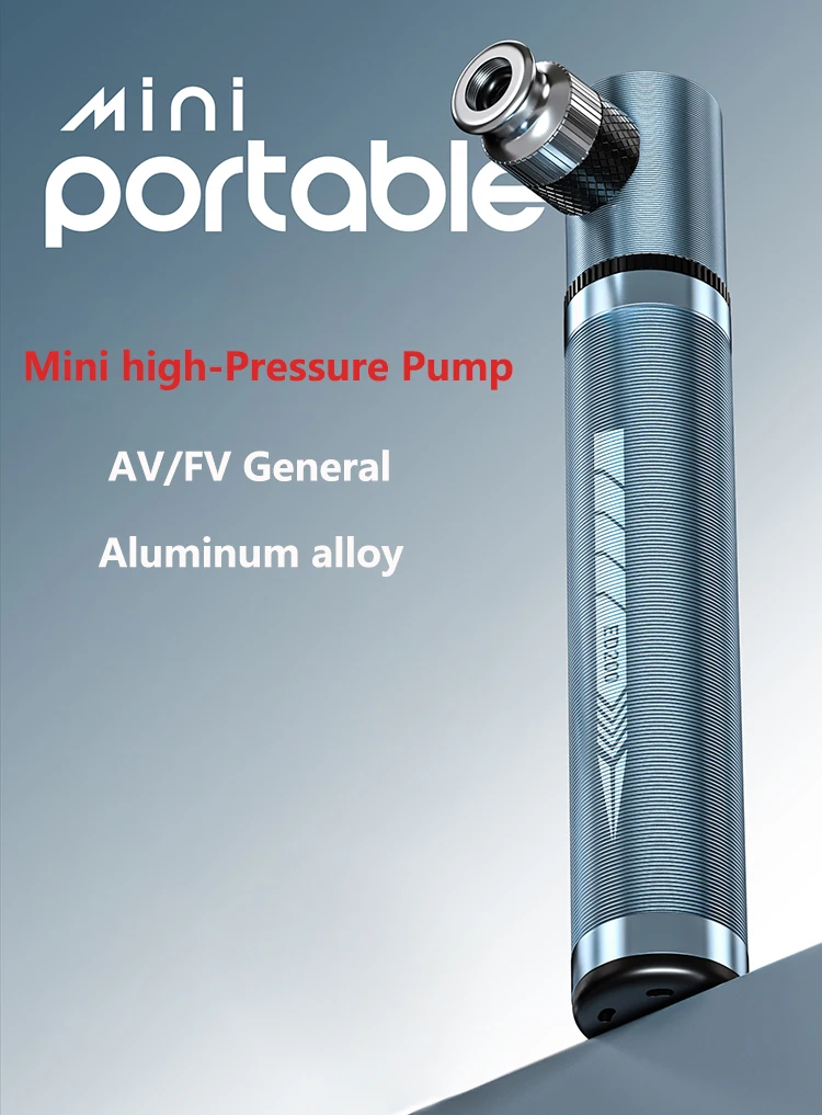 ENLEE BIKING Mini Bicycle Pump Aluminum Alloy Cycling Hand Air Pump Ball Tire Lnflator Presta Valve MTB Road Bike Pump