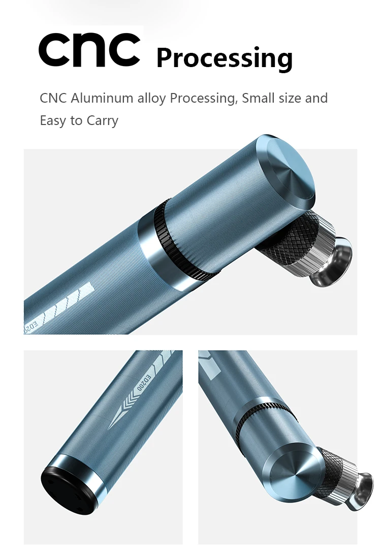ENLEE BIKING Mini Bicycle Pump Aluminum Alloy Cycling Hand Air Pump Ball Tire Lnflator Presta Valve MTB Road Bike Pump