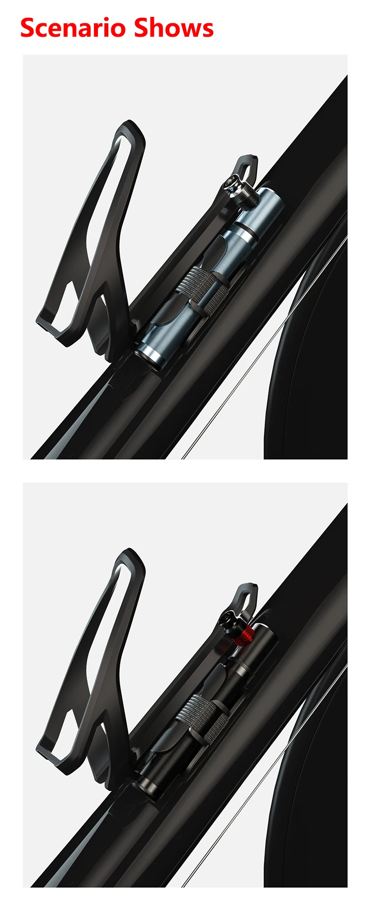 ENLEE BIKING Mini Bicycle Pump Aluminum Alloy Cycling Hand Air Pump Ball Tire Lnflator Presta Valve MTB Road Bike Pump
