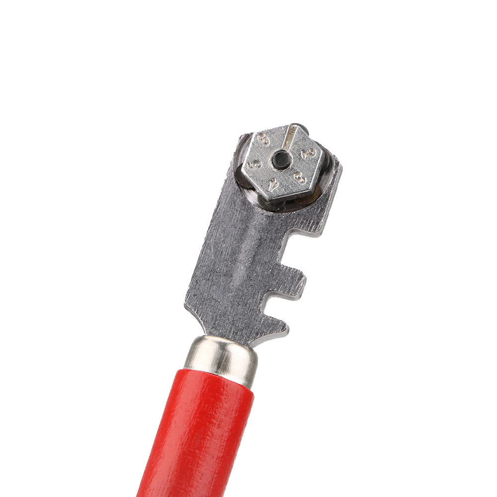 Professional Glass Tile Cutter Window Craft Wooden Handle 130mm For Hand Tool Diamond Tipped 1Pcs Portable Glass Cutter