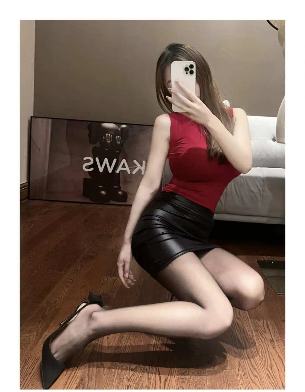 Black Slim Imitation Leather Pencil Mini Skirt High Waist Sexy Fashion Korean Short Skirts Women Wholesale Summer Sweet