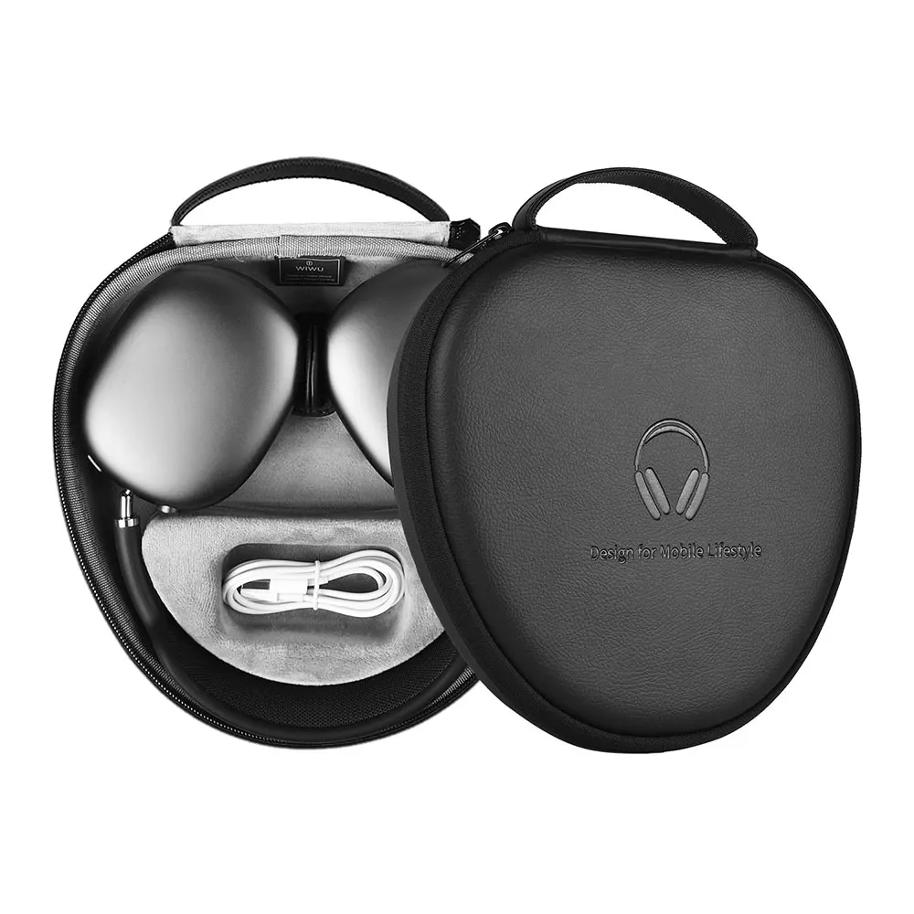 WiWU Waterproof Smart Case for AirPods Max with Staying Power Carry Bag for Airpods Max Sleep Model Headphone Protective Case