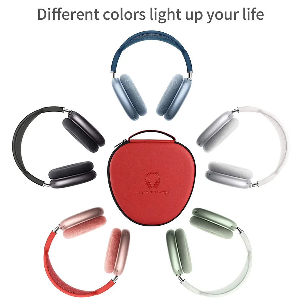 WiWU Waterproof Smart Case for AirPods Max with Staying Power Carry Bag for Airpods Max Sleep Model Headphone Protective Case