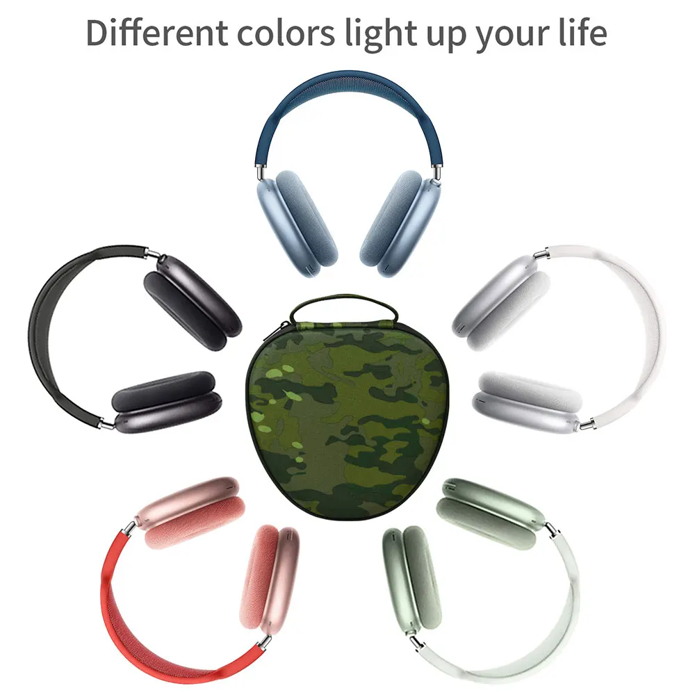 WiWU Waterproof Smart Case for AirPods Max with Staying Power Carry Bag for Airpods Max Sleep Model Headphone Protective Case