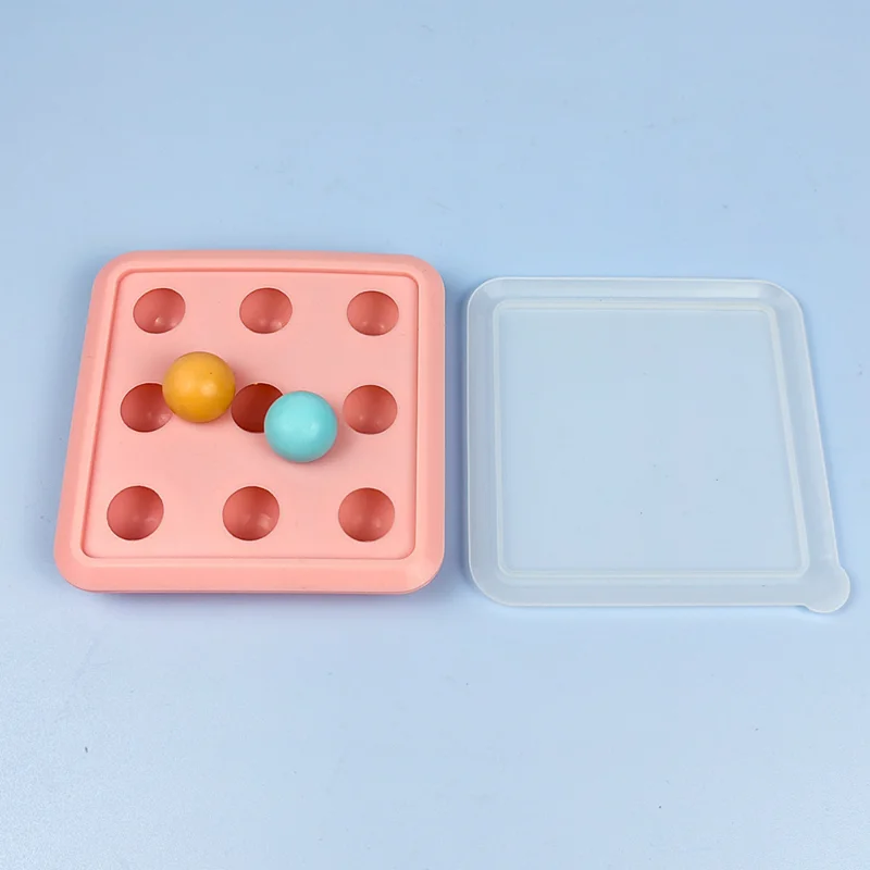 Porous Round Candy Chocolate Silicone Mold with Lid DIY Fondant Pudding Ice Cube Mould Valentine's Day Party Wedding Cake Decor